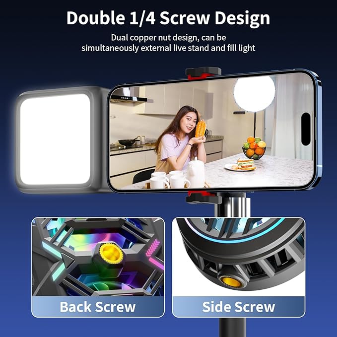 Cell Phone Cooler with LED, Cooling Power, Compatible with 2.5-3.5 Inch Wide - Image 4