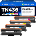 TN436 Toner Cartridge Set 4-Pack Replacement Compatible by JCTONER