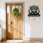 Personalized Highland Cow Key Holder Wall Mount, Custom Metal Key Rack Key - Image 2