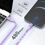 USB C to Lightning Cable 1FT 2Pack, Power Delivery iPhone Cables Type C iPhone - Image 2