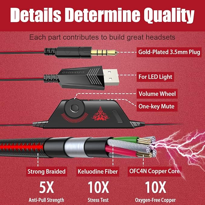 BENGOO Stereo Pro Gaming Headset - Image 6