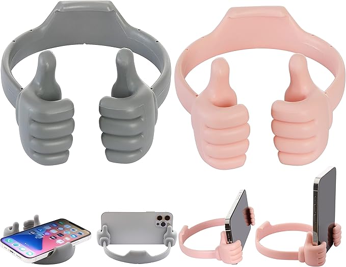 Honsky Cell Phone Stand Holder 2-Pack, Thumbs Up Lazy Phone Stand, Universal by Honsky