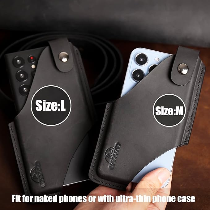 Topstache Leather Belt Phone Holster - Image 6