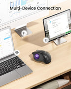 ProtoArc Wireless Trackball Mouse, EM01 NL Ergonomic Bluetooth Rollerball Thumb - Image 4