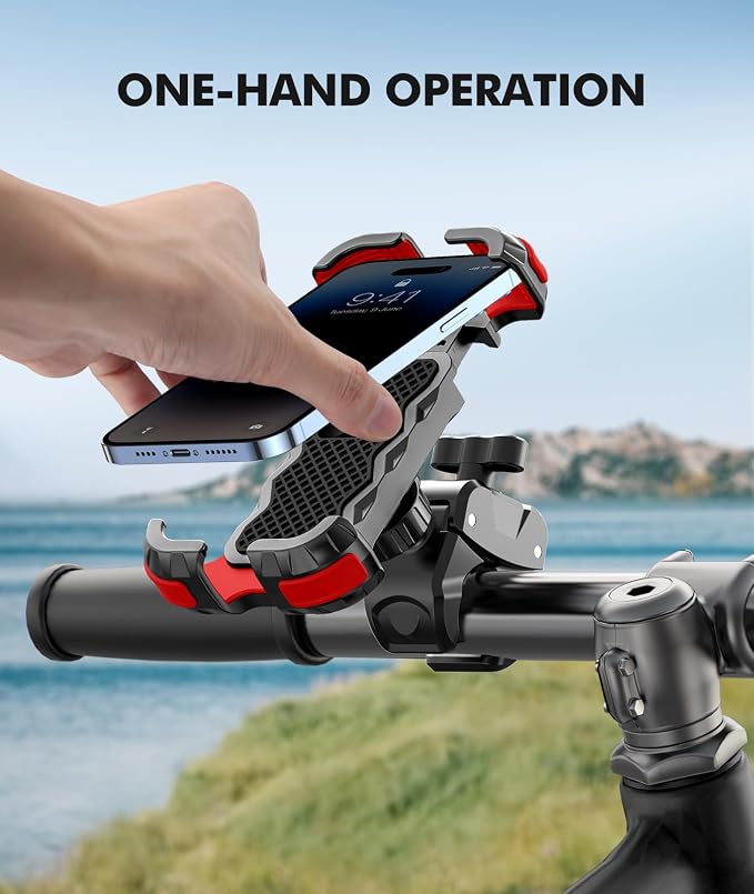 Motorcycle Phone Mount, Upgrade Bike Phone Mount, 360° Rotatable Phone Holder - Image 5