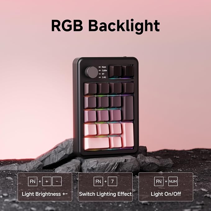 EWEADN NK20 Wireless Retro Mechanical Numpad - Image 7