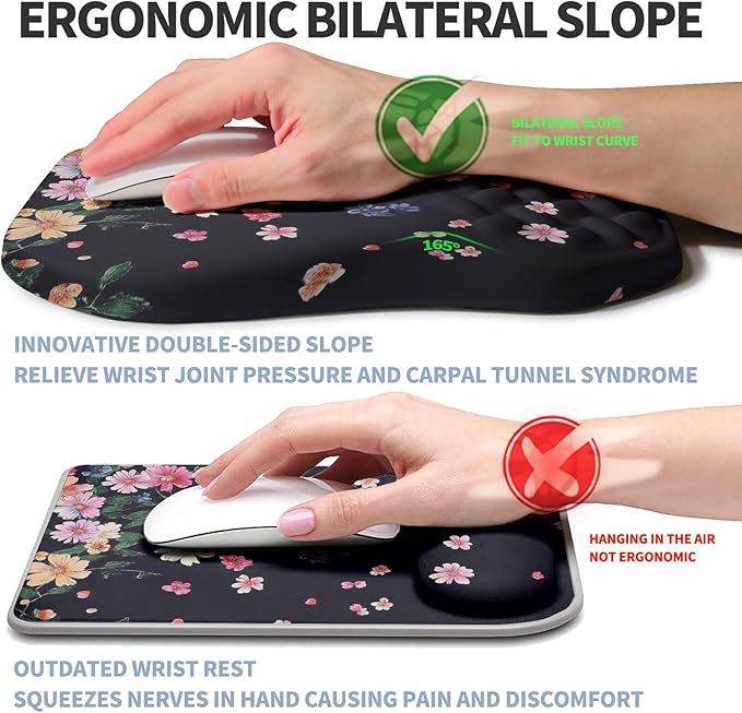 Ergonomic Raised Mouse Pad Wrist Support - Image 2