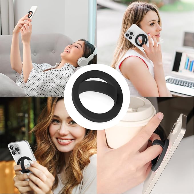 Magnetic Silicone Ring Grip Phone Holder, Loop Grip Phone Holder, Magnetic - Image 7