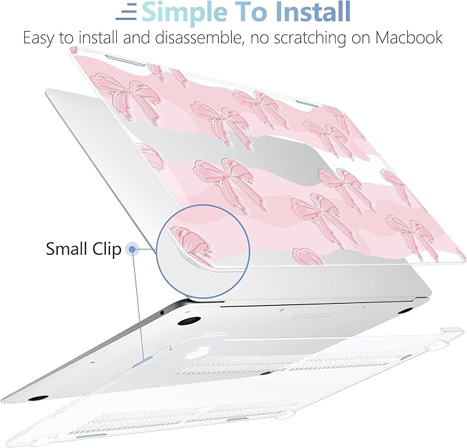 MEEgoodo for MacBook Air 13.3 inch Case 2021 2020 2019 2018 A2337 M1 A2179 A1932 - Image 4