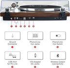 Turntables Belt-Drive Record Player - Image 4
