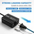 150W Car Power Inverter DC 12V to 110V AC Car Adapter - Image 3