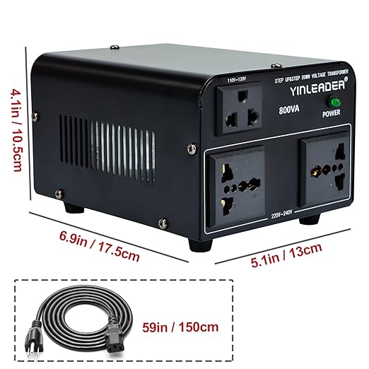 Yinleader 800W Voltage Converter Step Up 110V-120V to 220V-240V & Step Down - Image 5