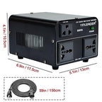 Yinleader 800W Voltage Converter Step Up 110V-120V to 220V-240V & Step Down - Image 5