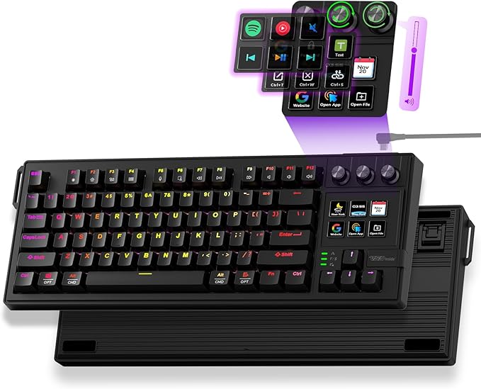 K1 Pro Macro Keyboard, Wired Only Full-Key Programmable On-Board Keypad by Unknown