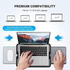 AboveTEK Portable Laptop Lap Desk w/Retractable Left/Right Mouse Pad Tray - Image 6