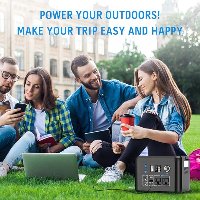 Portable Power Station 350W, Powkey 260Wh/70, 000mAh Backup Lithium Battery - Image 7