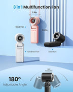 Gaiatop Portable Handheld Mini Fan, 21 Working Hours 6 Speeds, Rechargeable - Image 4