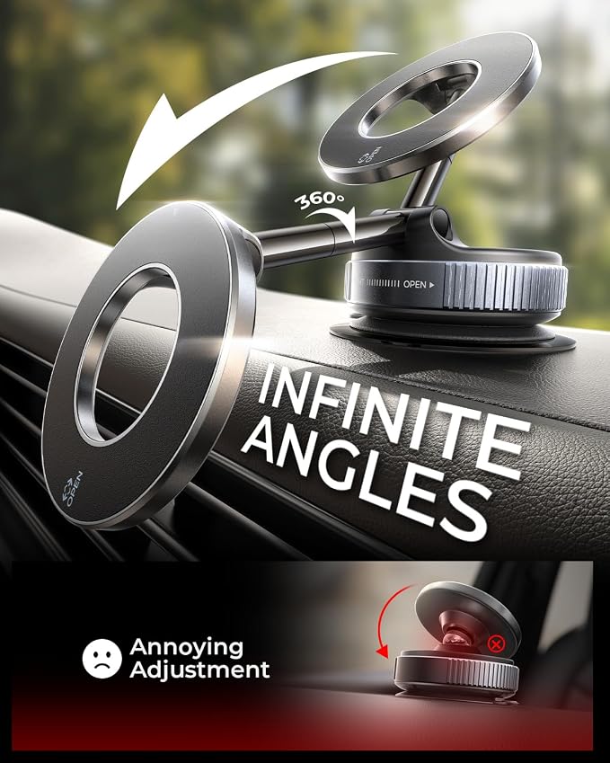 MRGLAS 2026 Upgraded Vacuum Magnetic Phone Holders - Image 4
