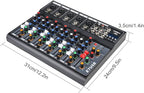Dj Mixers 7 Channel Audio Mixer Sound Board - Image 7