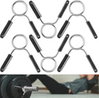 AccEncyc Spring Clip Collars 1 Inch Olympic Barbell Clamps Dumbbell Clips by Unknown
