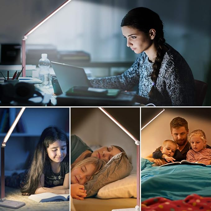 LED Desk Lamp with Wireless Charger, USB Charging Port, Desk Lighting with 10 - Image 6
