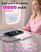 Aaoyun Portable Charger Power Bank, 10000mAh 22.5W PD Fast Charging Powerbank - Image 4