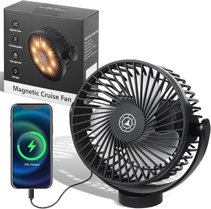 Magnetic Cruise Fan with 12000mAh Battery by Unknown