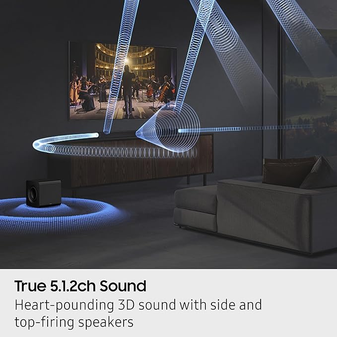 Samsung Q800F 5.1.2ch Q Series Soundbar + Subwoofer, Wireless Dolby Atmos - Image 3