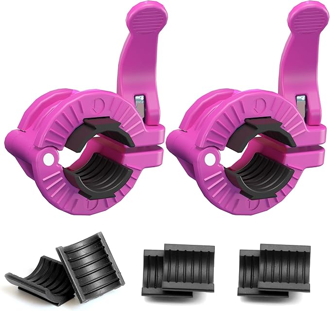 MAXRICH Barbell Clamp 1 inch Multiple Sizes & Adjustable Weight Clips by MAXRICH