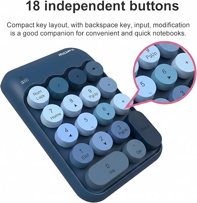 Lomiluskr Cute Wireless Numeric Keypad - Image 5