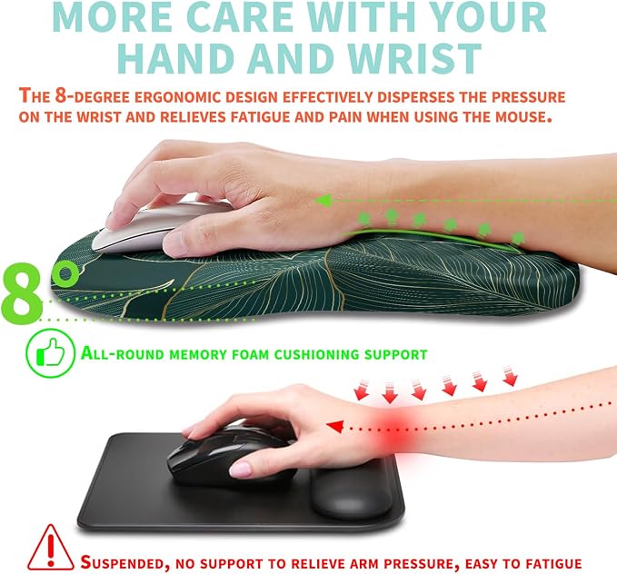 Ergonomic Mouse Pad Wrist Support - Image 4
