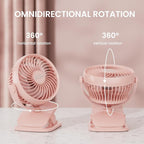 Shinebella AA Battery Powered Clip on Fan - Image 5
