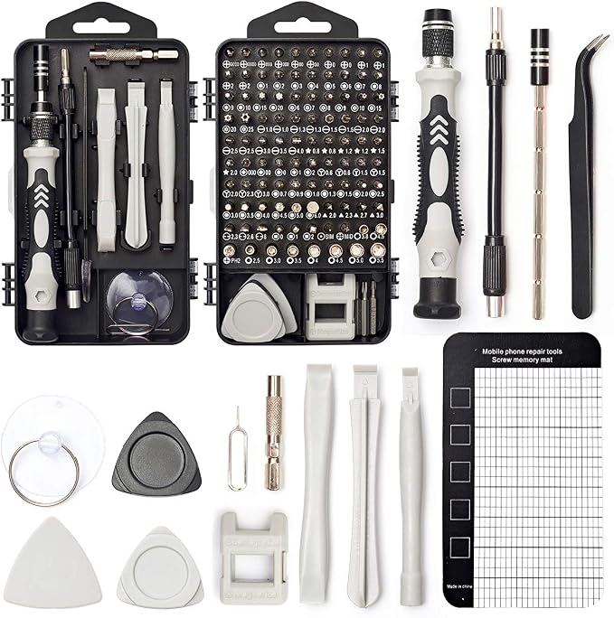Precision Screwdriver Set, SHARDEN 122 in 1 Electronics Magnetic Repair Tool Kit by SHARDENToolkit