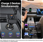 170W PD3.1 Car Charger with LED Voltage Display, USB-C Cigarette Lighter - Image 3