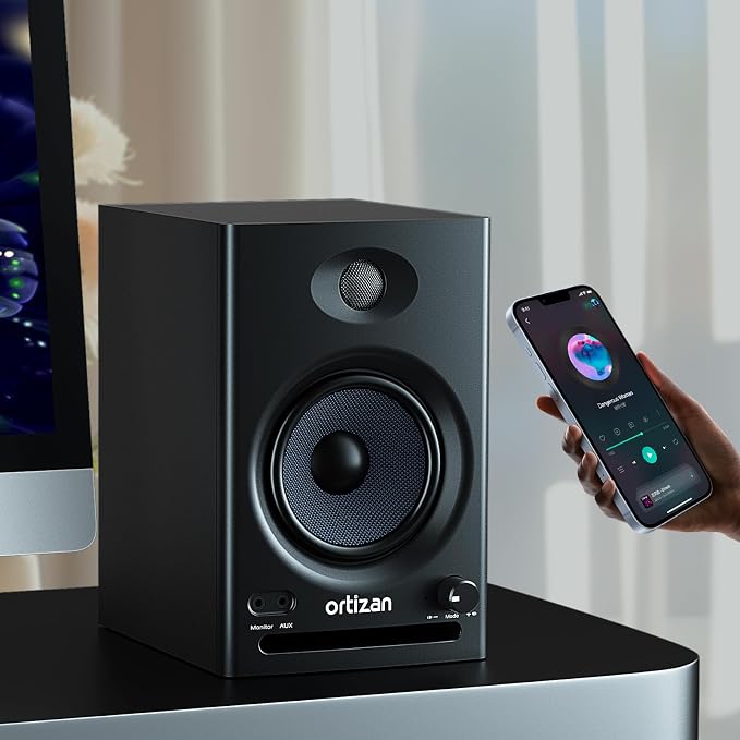 Ortizan C7 Dual-Mode 2.0 Studio Monitors, Active Monitor Speakers - Image 3