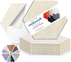 Mollywell Hexagon Acoustic Panels, High Density, Soundproofing, Decorative by Mollywell