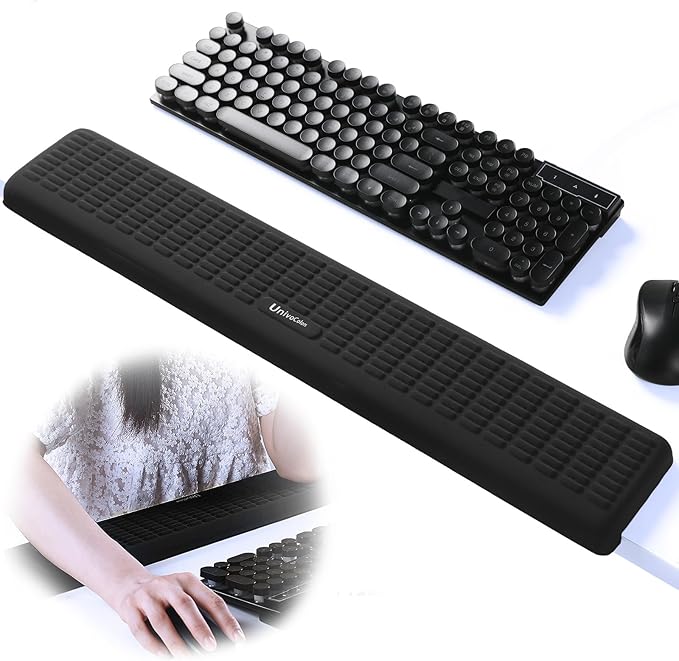 UnivoColors PostureUp L-Shaped Desk Long Wrist Rest Elbow, Memory Foam by UnivoColors