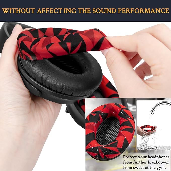 SOULWIT Ear Pads Cushions + Headband + Silicone Earpads Cover Protector - Image 5
