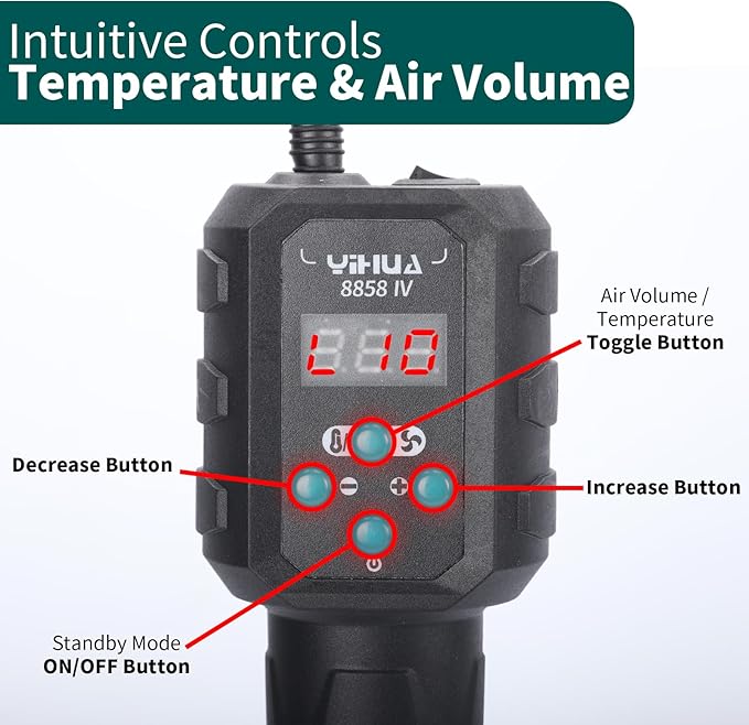 YIHUA 8858 IV Multi-Purpose Heat Gun - Image 2