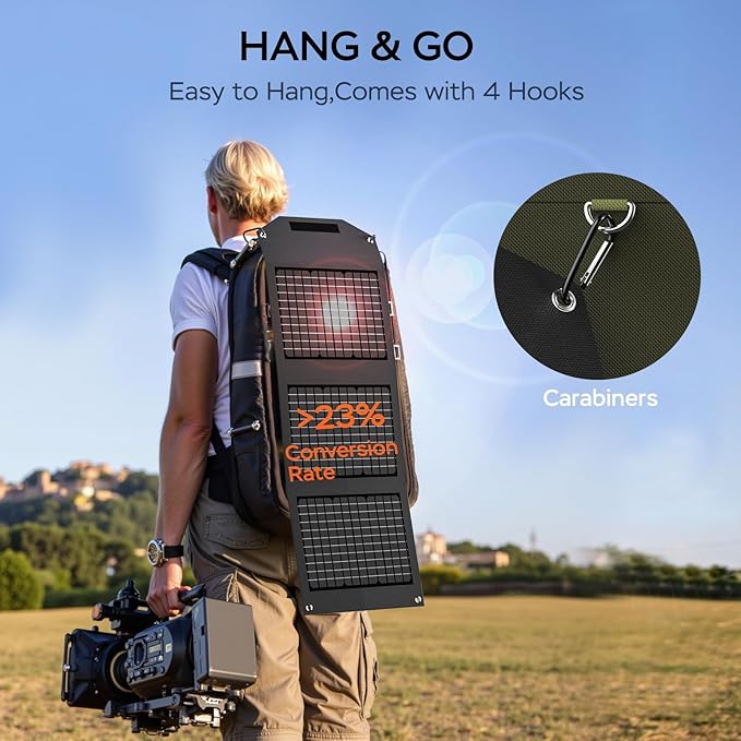 MARBERO Portable Solar Panel 30W Solar Panel Charger 23% High Efficiency - Image 5