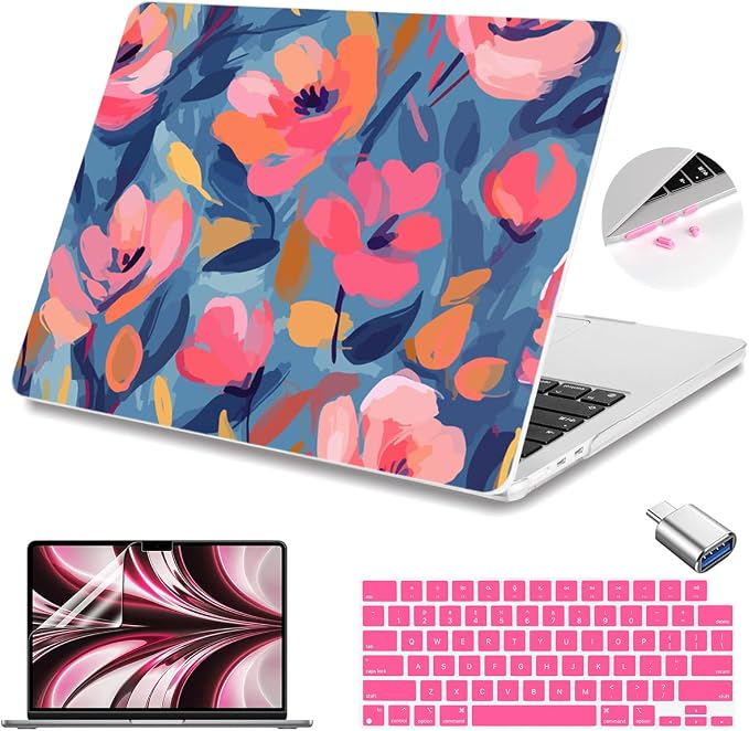 Teryeefi Compatible for 2022-2024 2025 MacBook Air 13.6 inch Case M4 A3240 / M3 by Teryeefi