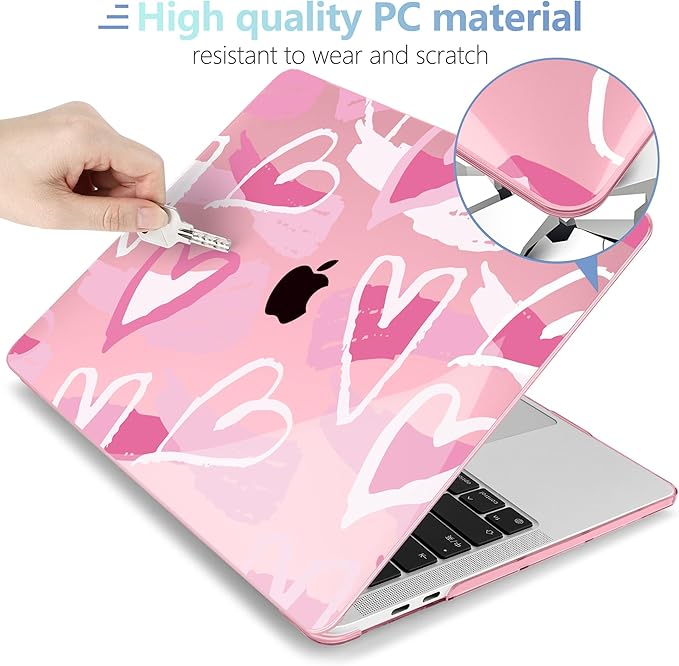 MEEgoodo Case for MacBook Pro 13 inch Case 2022 2021 2020 New A2338 M2/M1 A2251 - Image 3