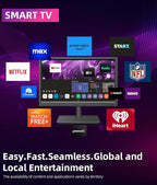 Feihe 15.6 Inch Small Smart TV HD 1080P LED, Flat Screen Smart Television - Image 4
