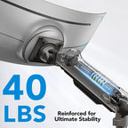 HUANUO Dual Monitor Arm for 13-49" Ultrawide Screens up to 40 lbs, Heavy Duty - Image 3