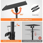 Projector Stand, Projector Laptop Stand Tripod Laptop Tripod Stand Height 24.4" - Image 4