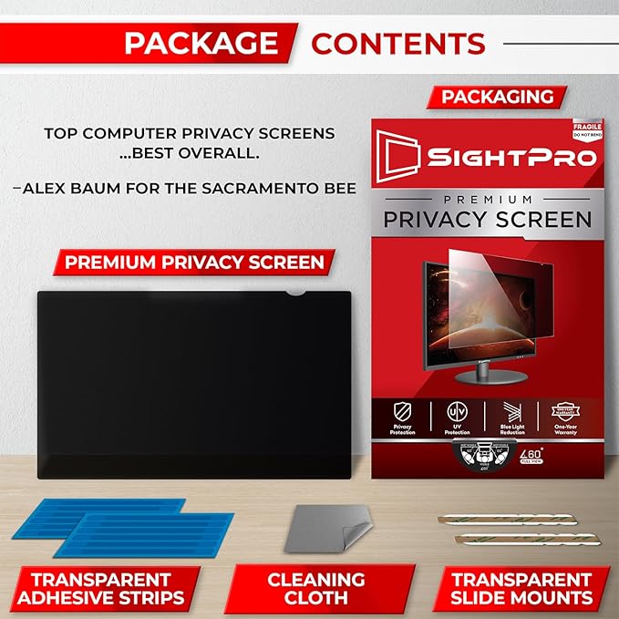 27 Inch 16:9 Computer Privacy Screen Filter - Image 6
