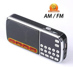 LETING FM Portable Radio with Flashlight, One-Key Search & Station Memory - Image 3