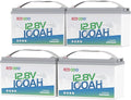 Redodo 4 Pack 12V 100Ah Lithium LiFePO4 Battery, Group 31 Battery Built in 100A by PrimeDayRedodoSaveup55