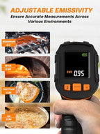 Mecurate Digital Infrared Thermometer Gun Non Contact Laser Temperature Gun - Image 3