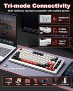 Y75 Wireless Mechanical Keyboard, 75% Hot Swappable Custom Keyboard - Image 3